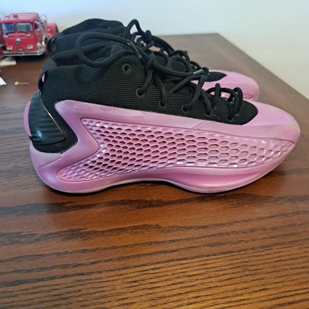 Adidas AE 1 With Love Pink Black Basketball Shoes Kids Size 5.5Y IF1862
